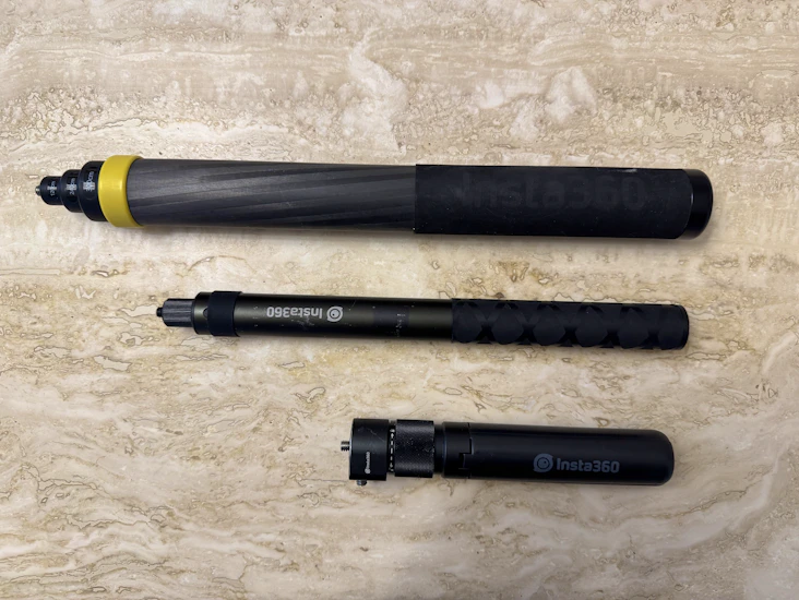 Insta360 varustepaketti 2: selfiestick bundle, täydellinen sisällöntuotantoon ja luoviin otoksiin