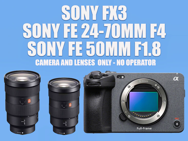 Sony fx3 , sony fe 50mm f1.8, sony fe 24-70mm f4