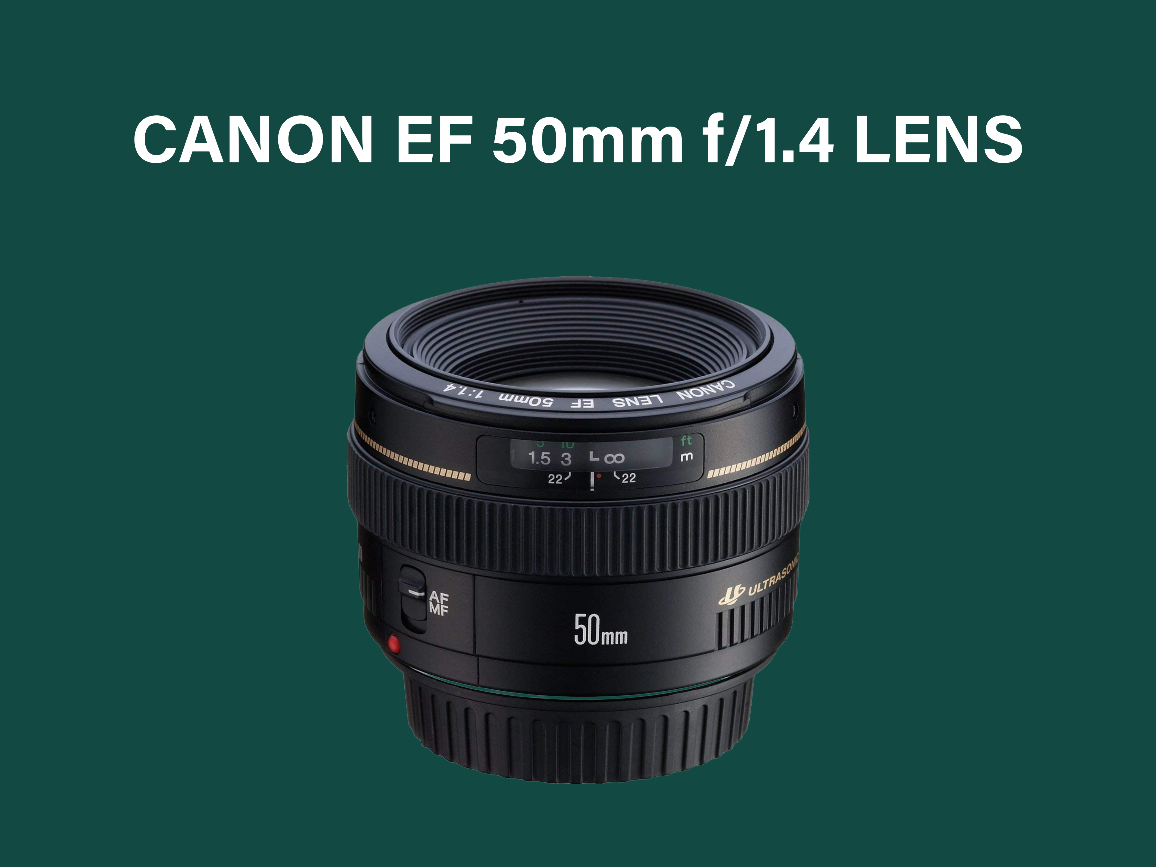 Canon ef 50mm f/1.4 usm prime lens