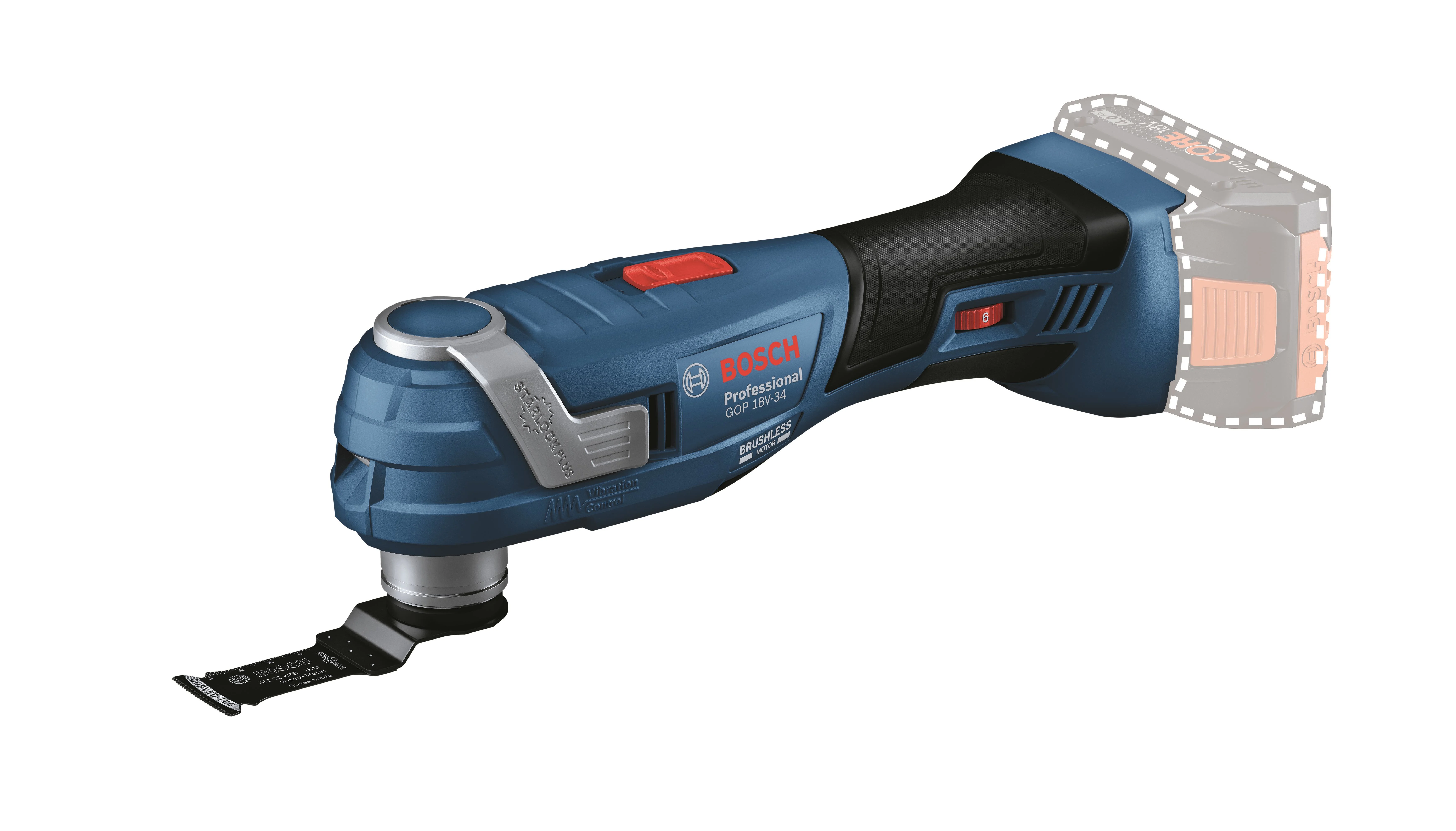 Bosch prof.  multikutter/feinsag på batteri