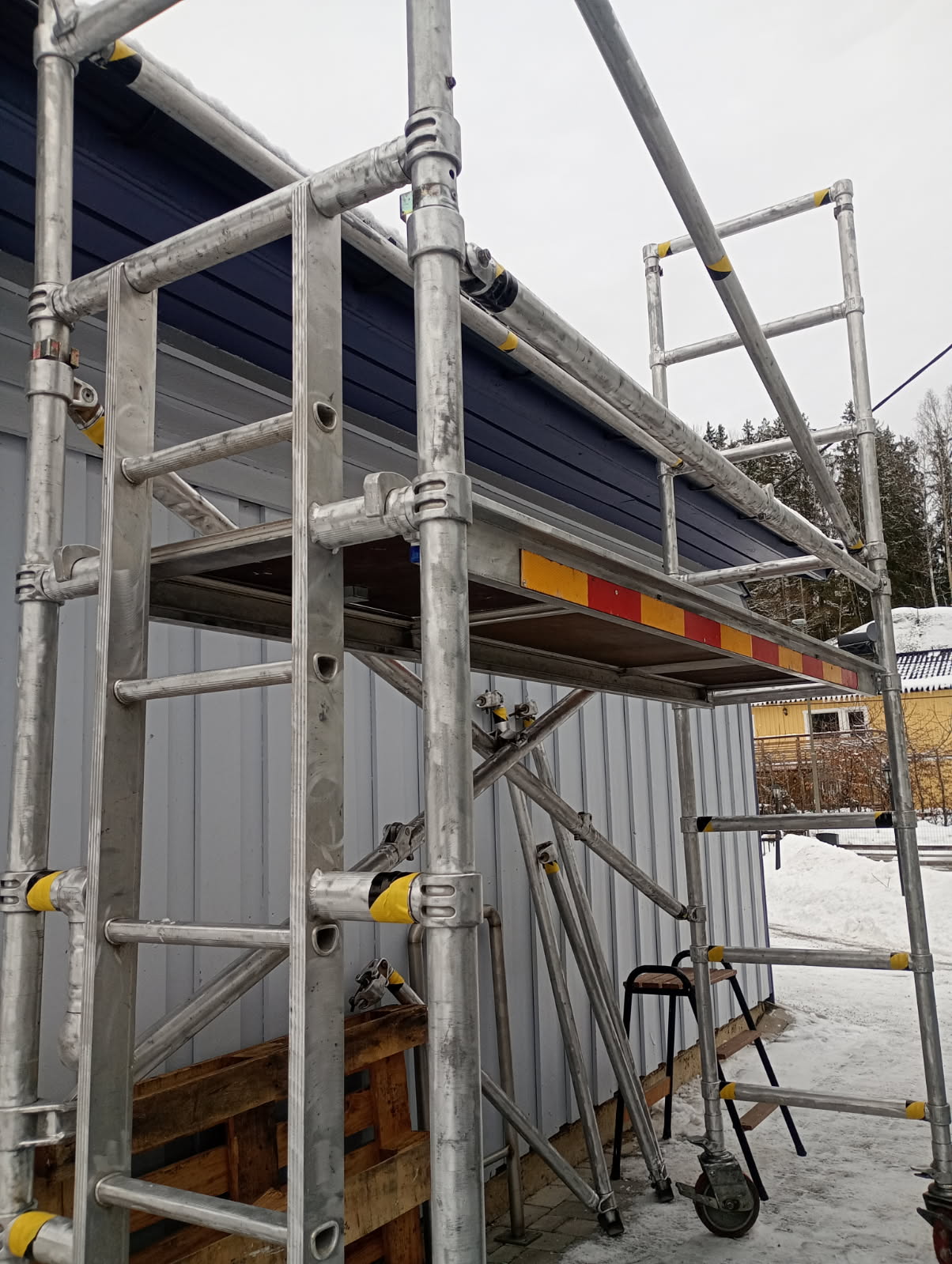 Rullställning med stödben 