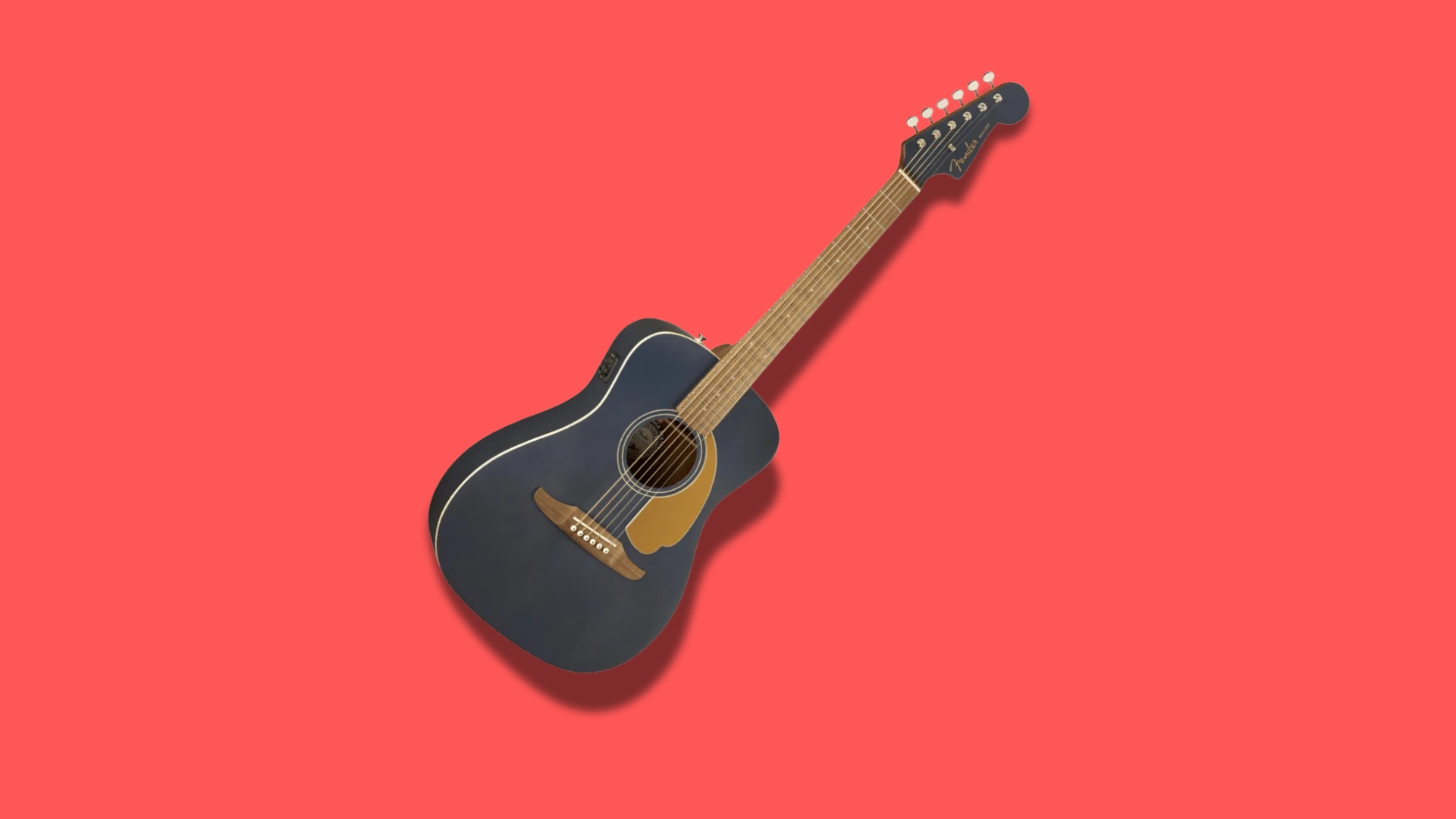 Acoustic guitar - fender malibu - midnight satin