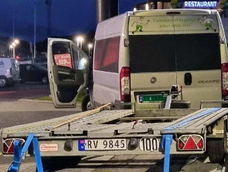 Liten og lett bilhenger til leie