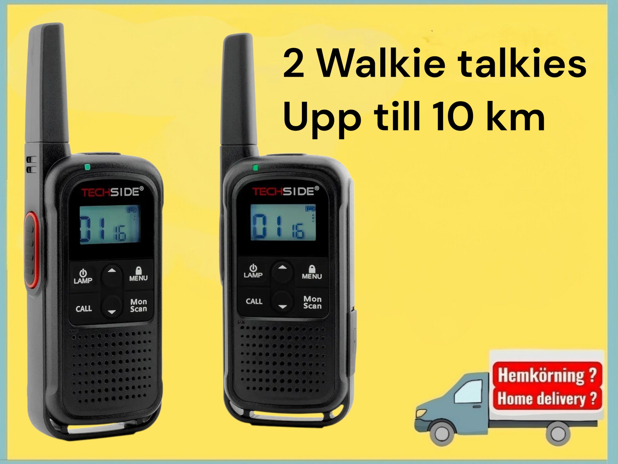 Walkie talkie 10 km avstånd  