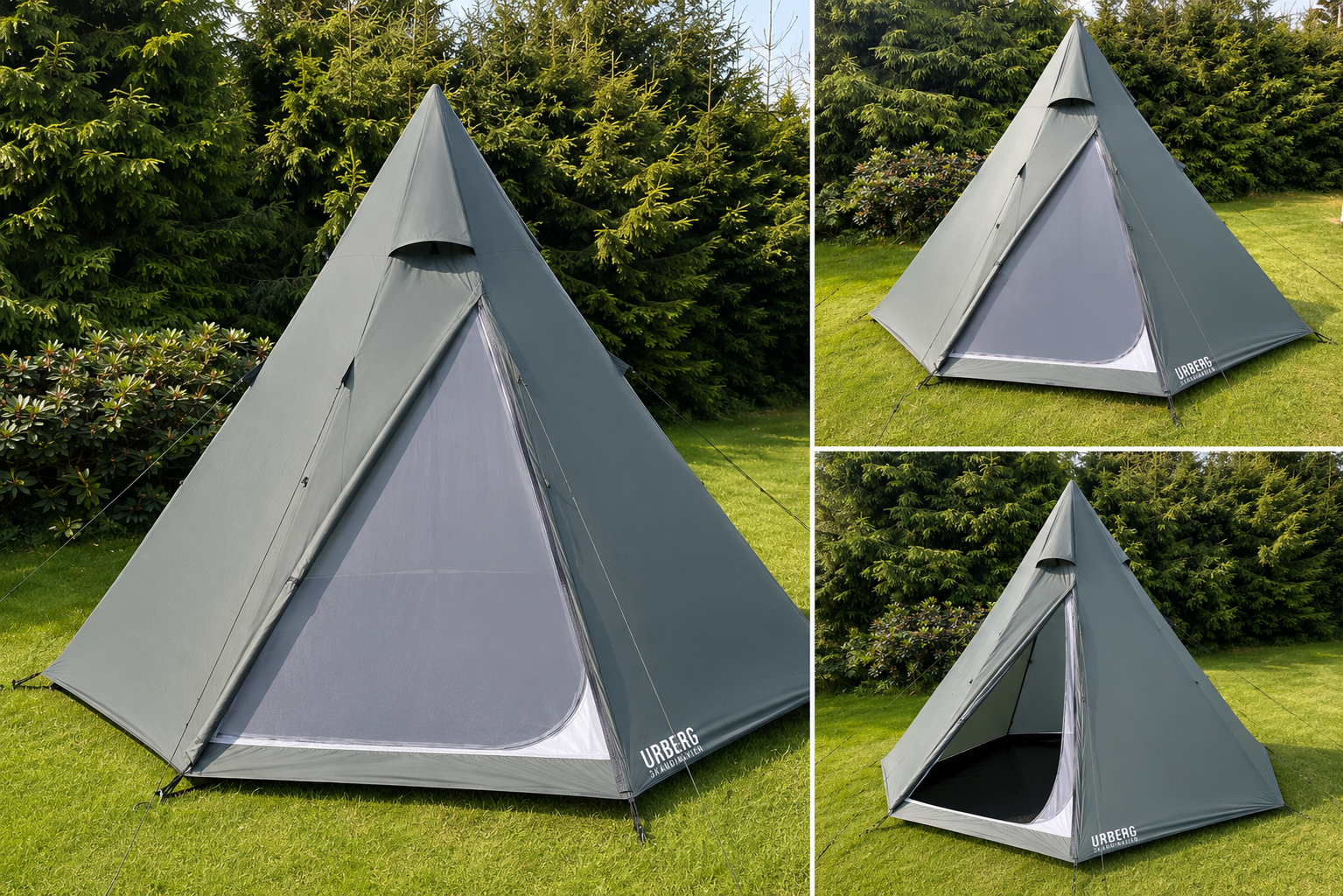 Rymligt tipitält för 5 personer – perfekt för camping och äventyr!