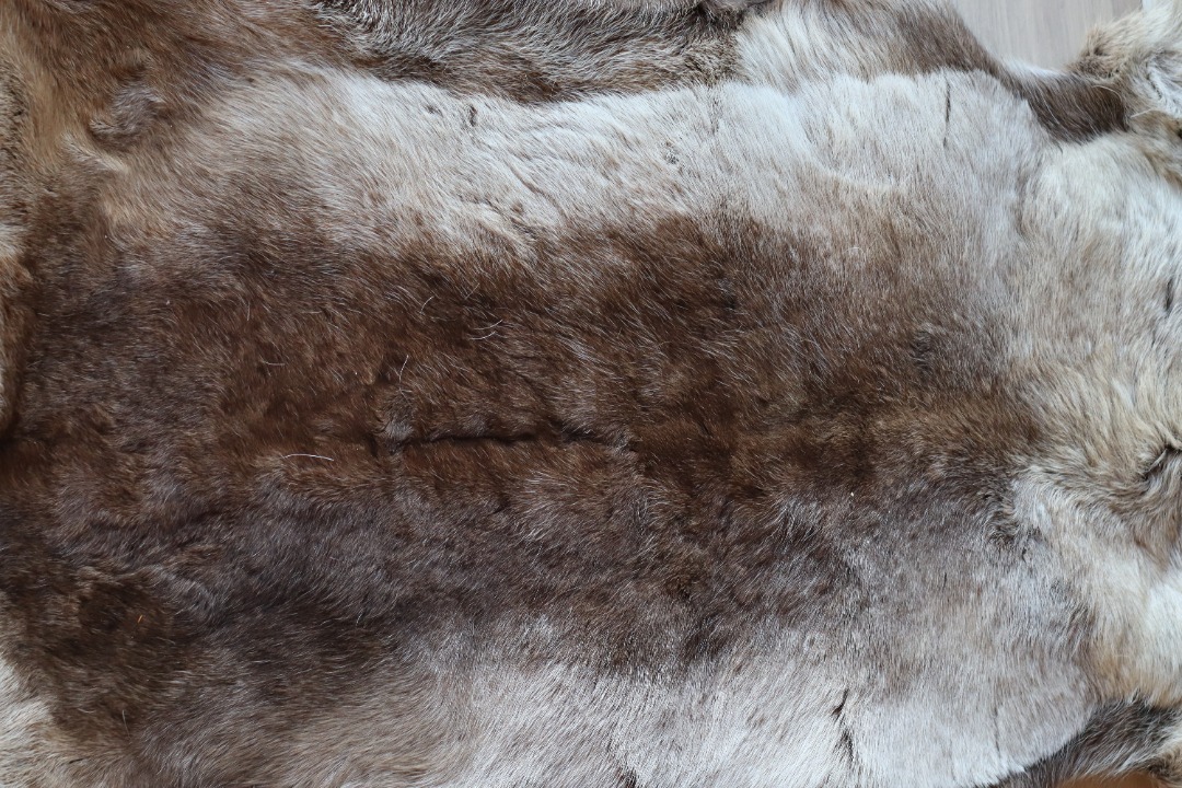 Stort reinskinn. helårs ligge/sitteunderlag