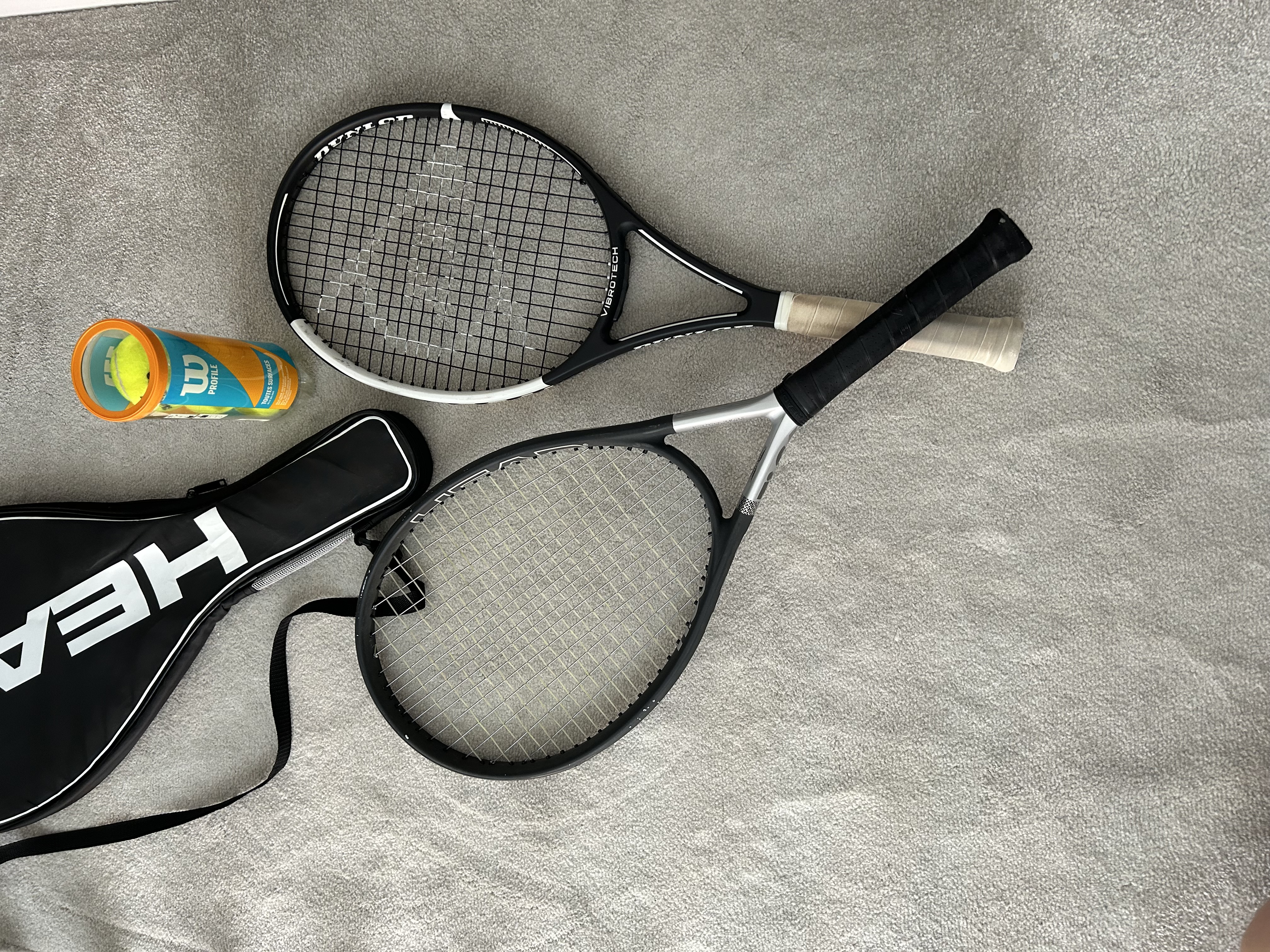 Complete 2-player tennis set rental