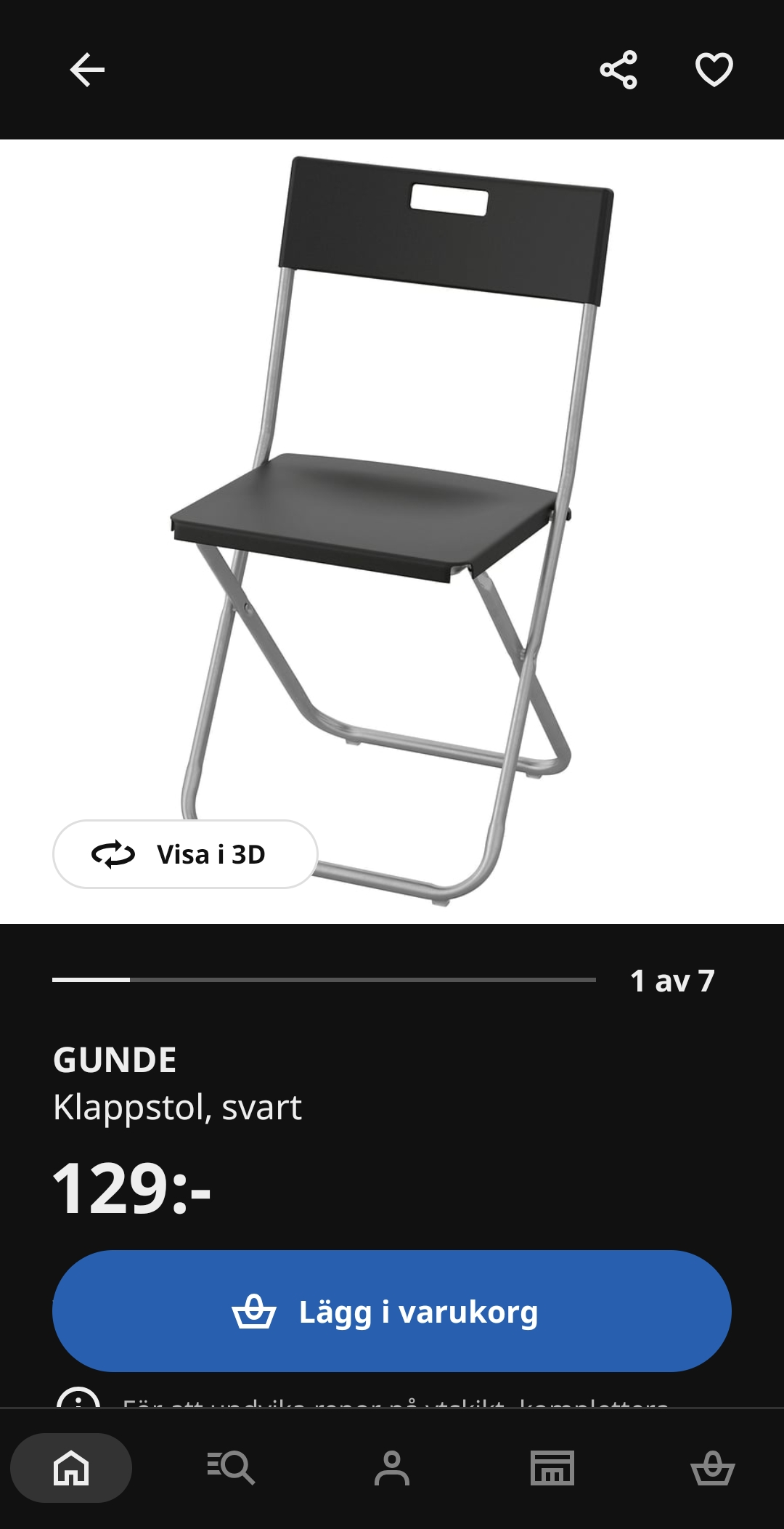 4 klappstolar ikea 
