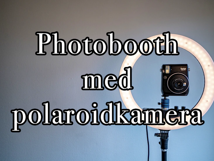 Smidigt photobooth med polaroidkamera