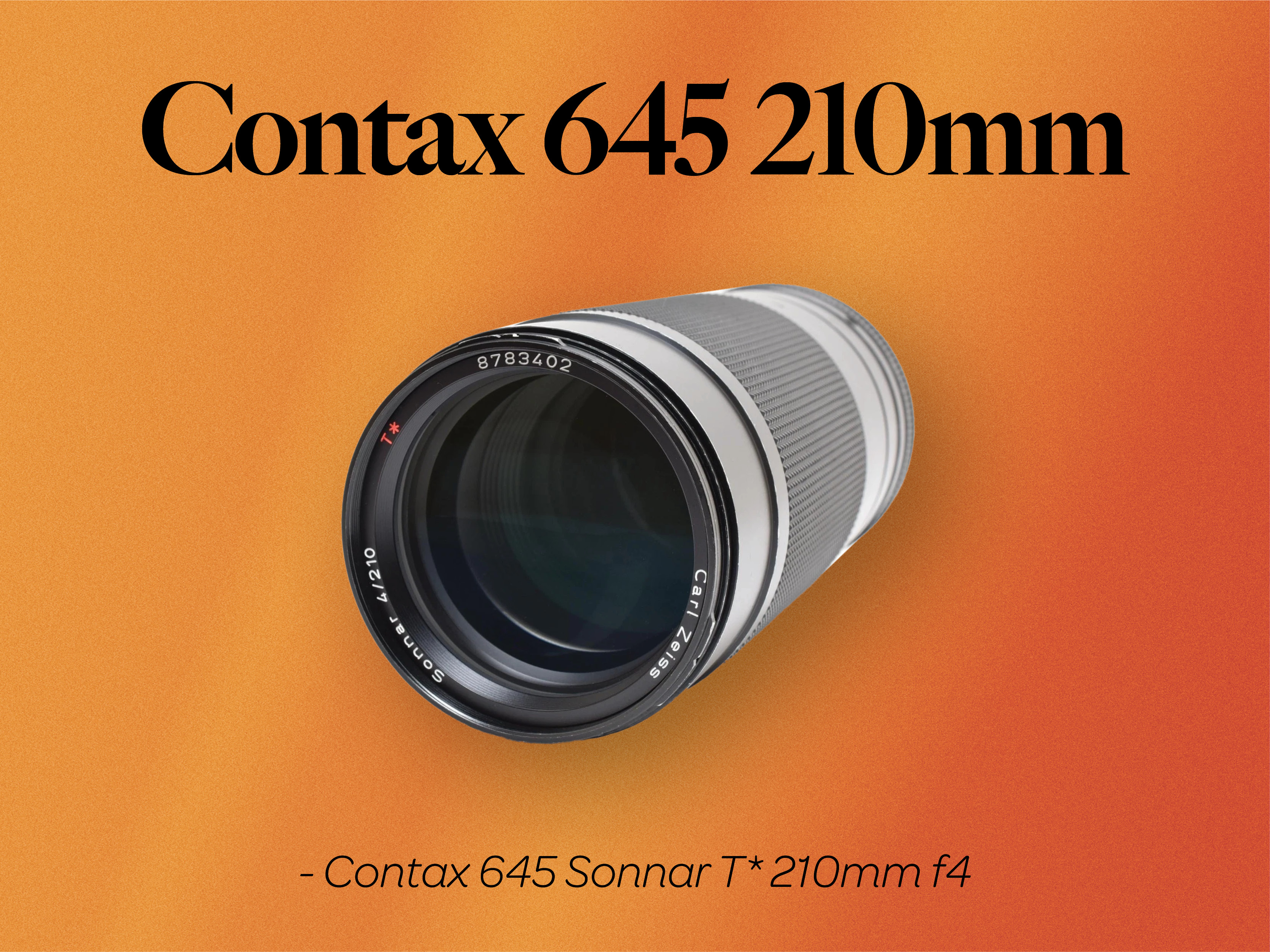 Contax 645 210mm f4 lens