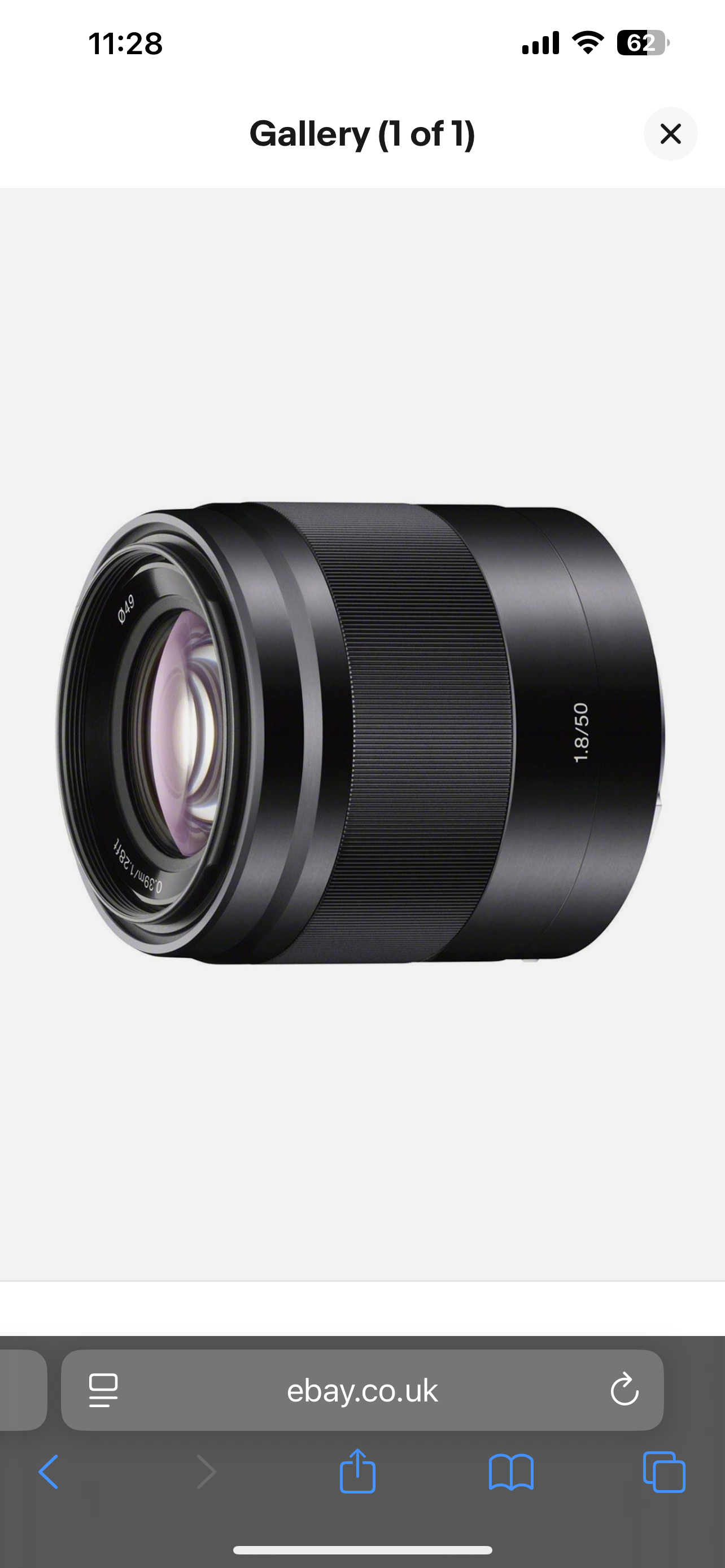 Sony 50mm f/1.8 oss lens (sony e mount aps-c)