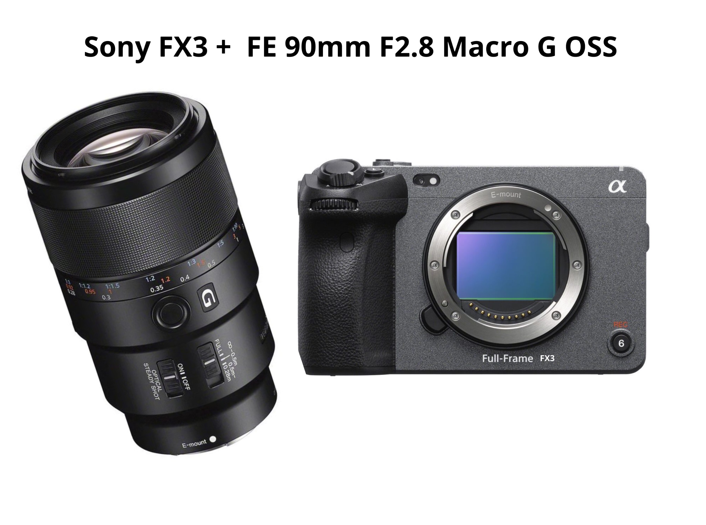 Sony fx3 + fe 90mm macro f2.8 g 