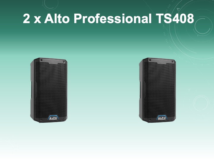 Alto professional ts408 active pa speaker (two units)