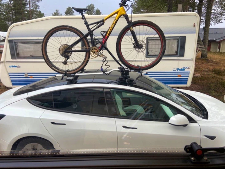 Takräcke universal, sugkoppar cykelhållare