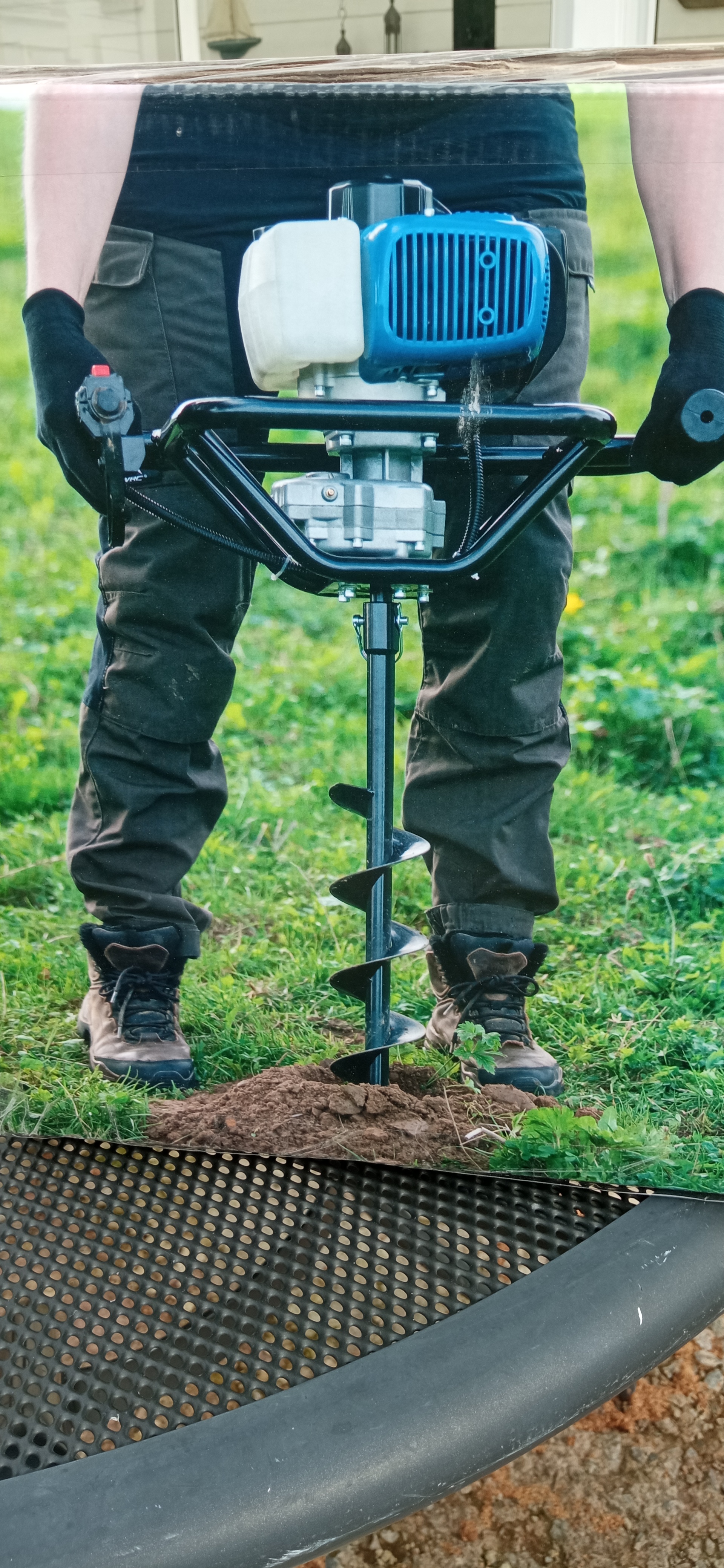 Jordborr betongblandare 