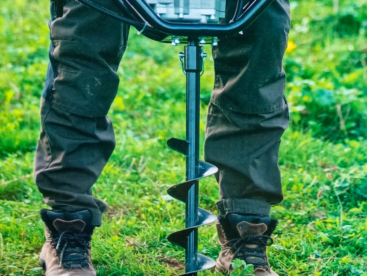 Jordborr betongblandare