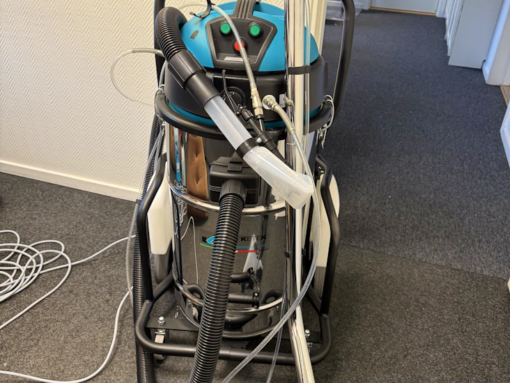 Kraftfull matt och textiltvätt med värme