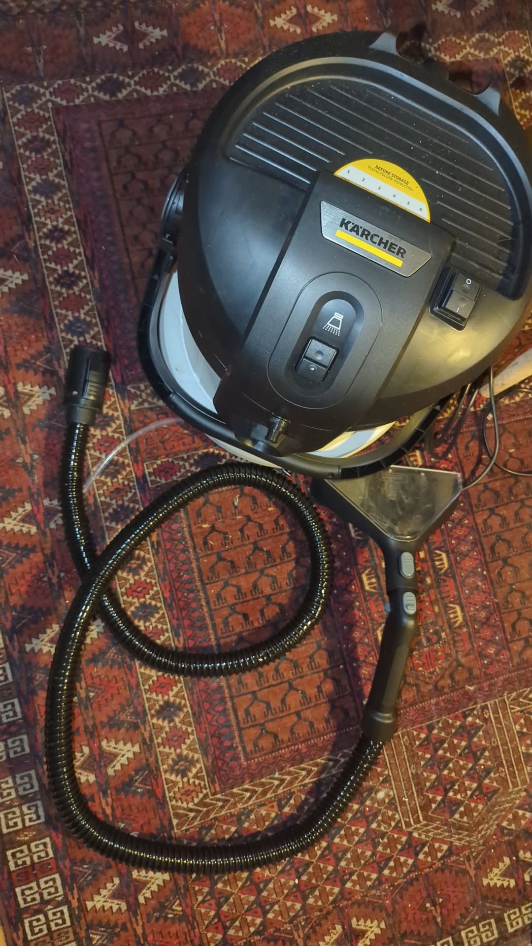 Tæppe og tekstilrenser. 