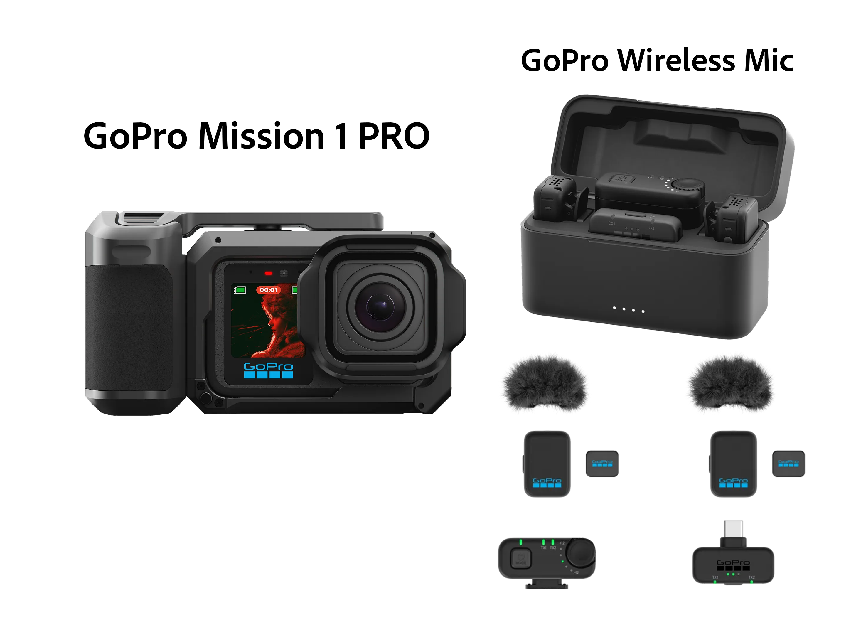 Gopro mission 1 one pro - wireless mic combo 