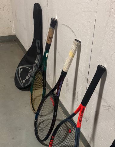 Tennisrack & bollar – head & wilson (junior) – 4 st rack