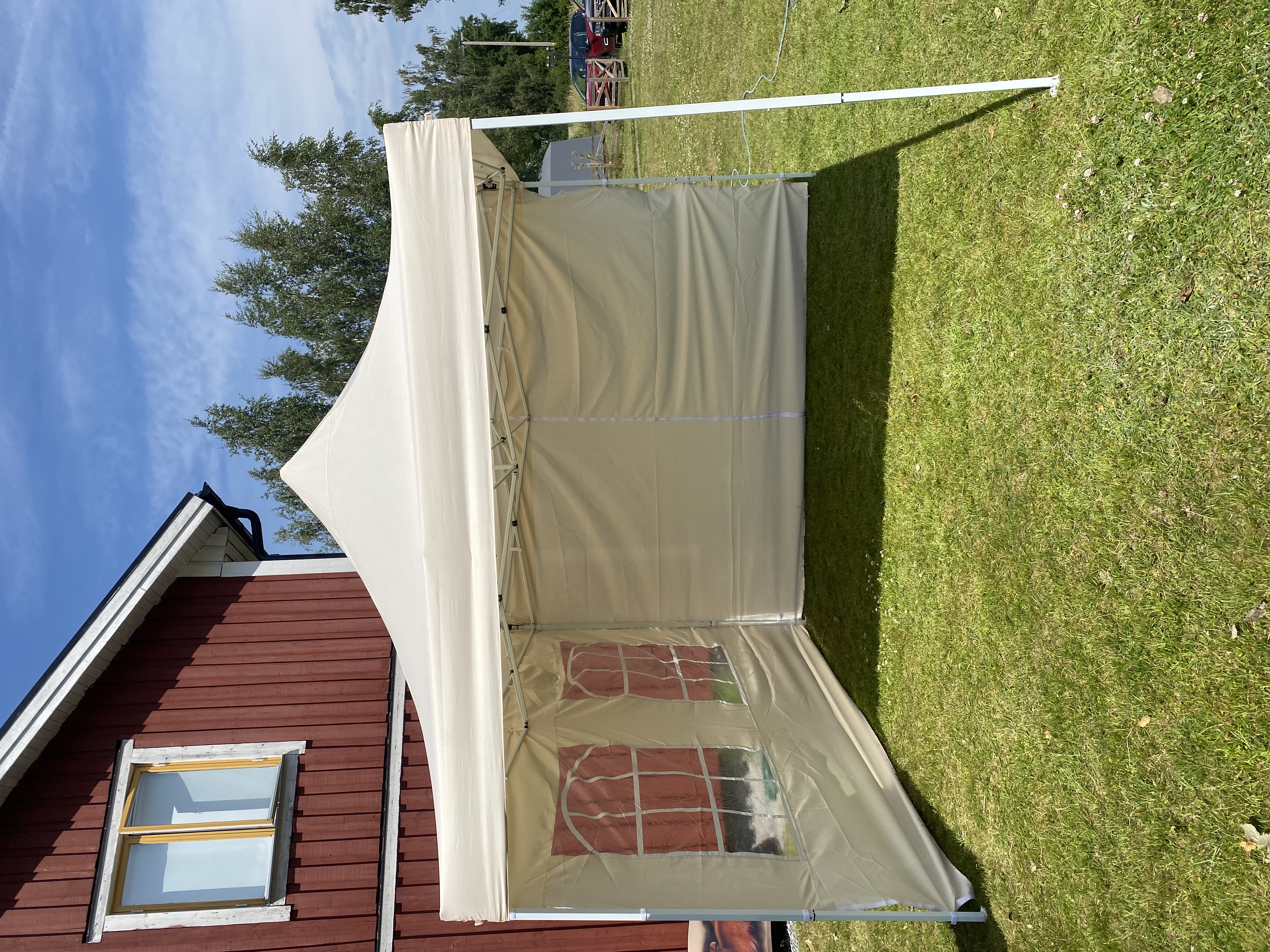 Popuptält 3x3 meter med väggar