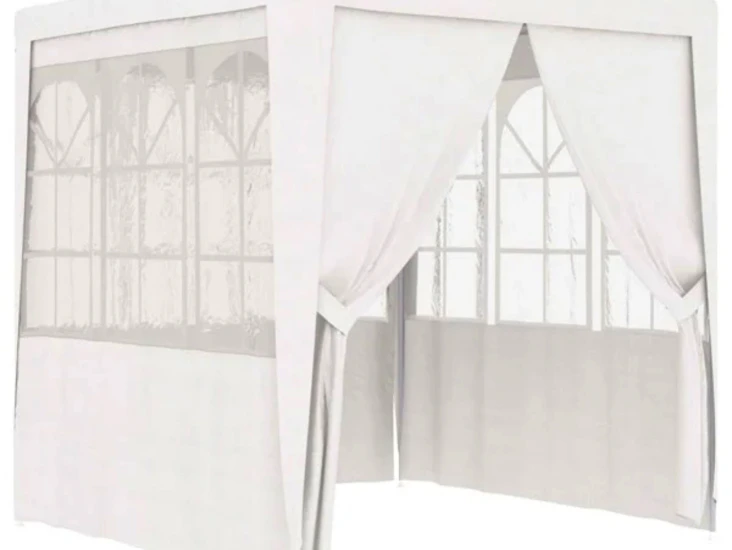 Partytält med väggar 2,5x2,5 m vit