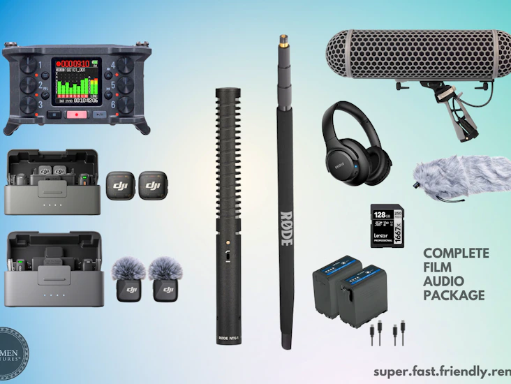 Zoom f6 + dji mic 3 + dji mic mini + boom mic - complete sound recording package