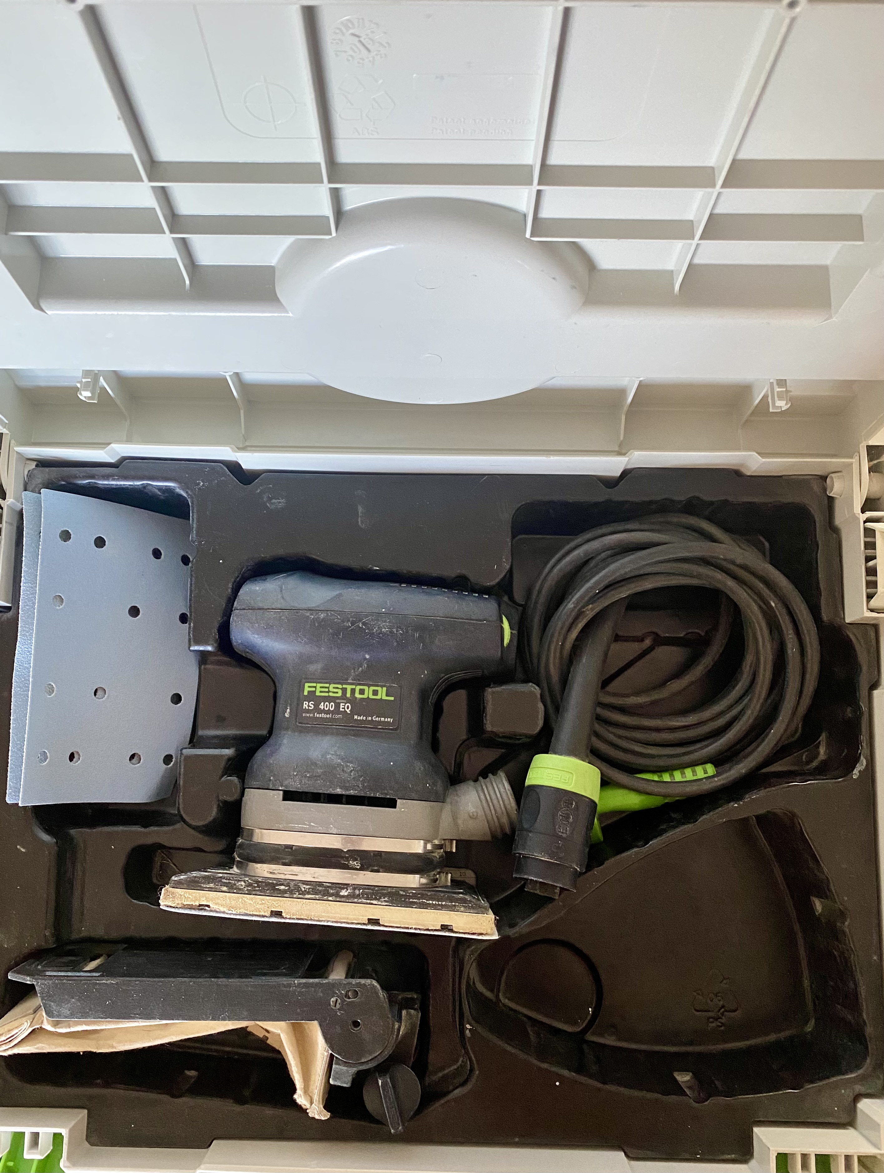 Festool rs400 eq-plus slipmaskin, vibra