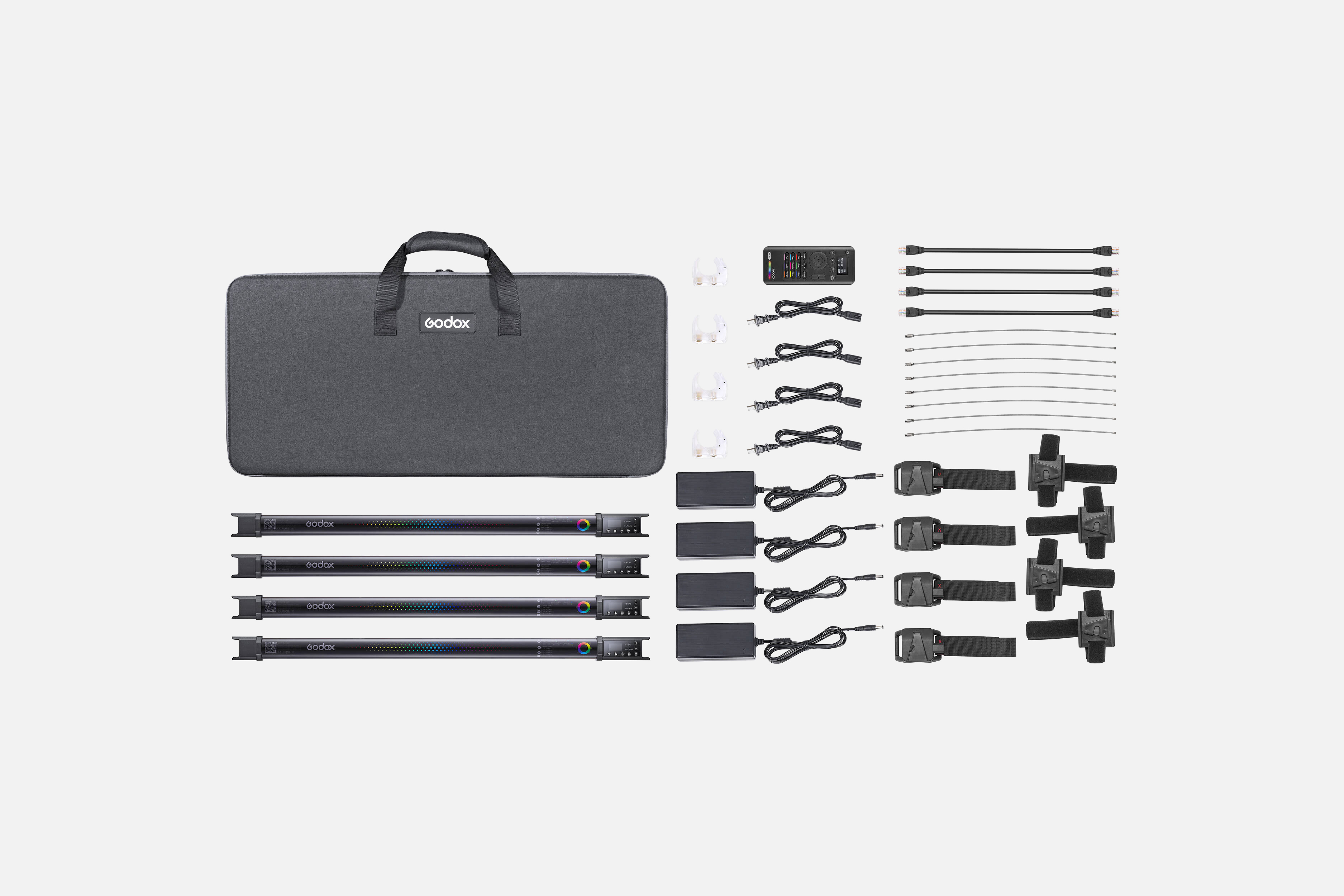 4x godox tl60 led rgb tube light