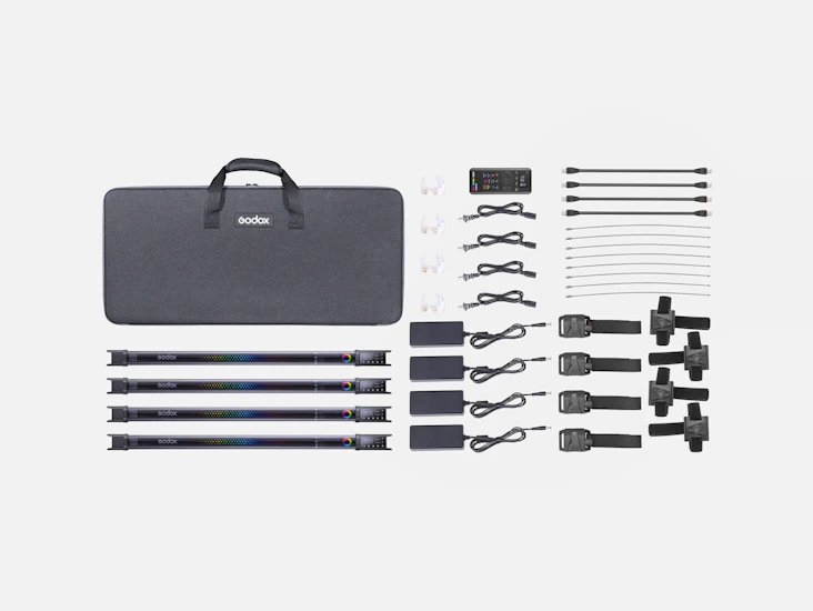 4x godox tl60 led rgb tube light