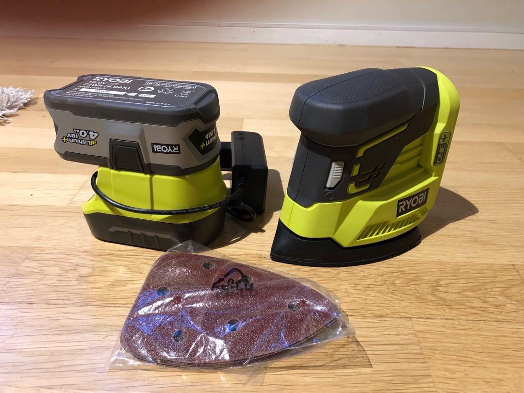 Hörnslip med slippapper