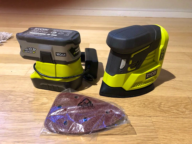 Hörnslip med slippapper