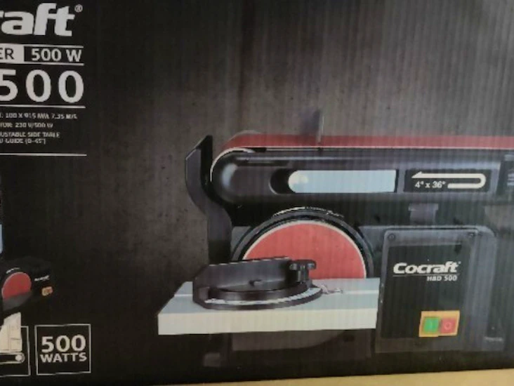 Båndslipemaskin cocraft 500w