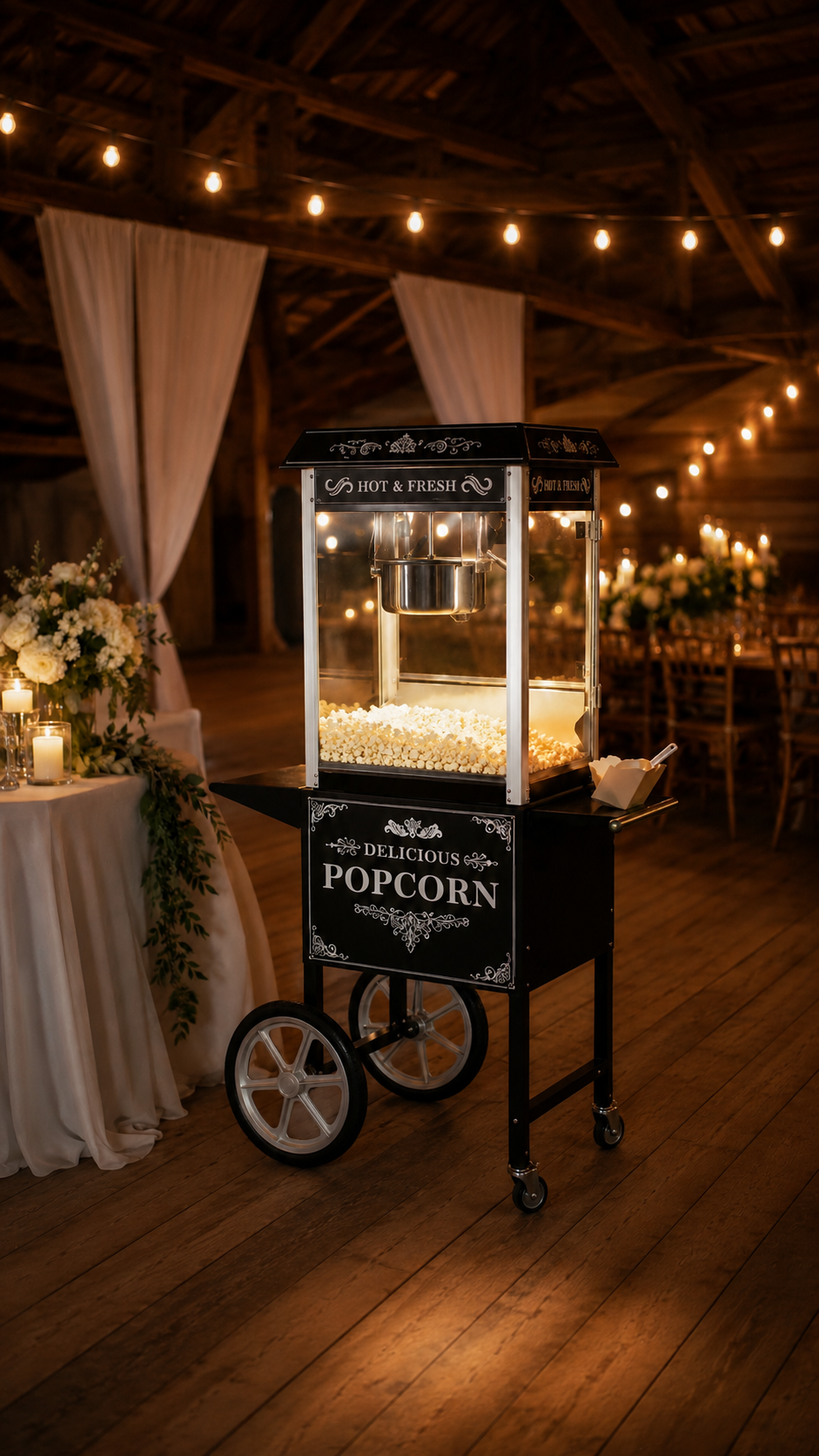 Popcornvagn - elegant och snabb! 
