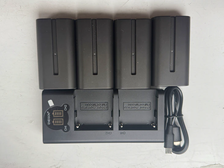 4x for sony np-f550 battery