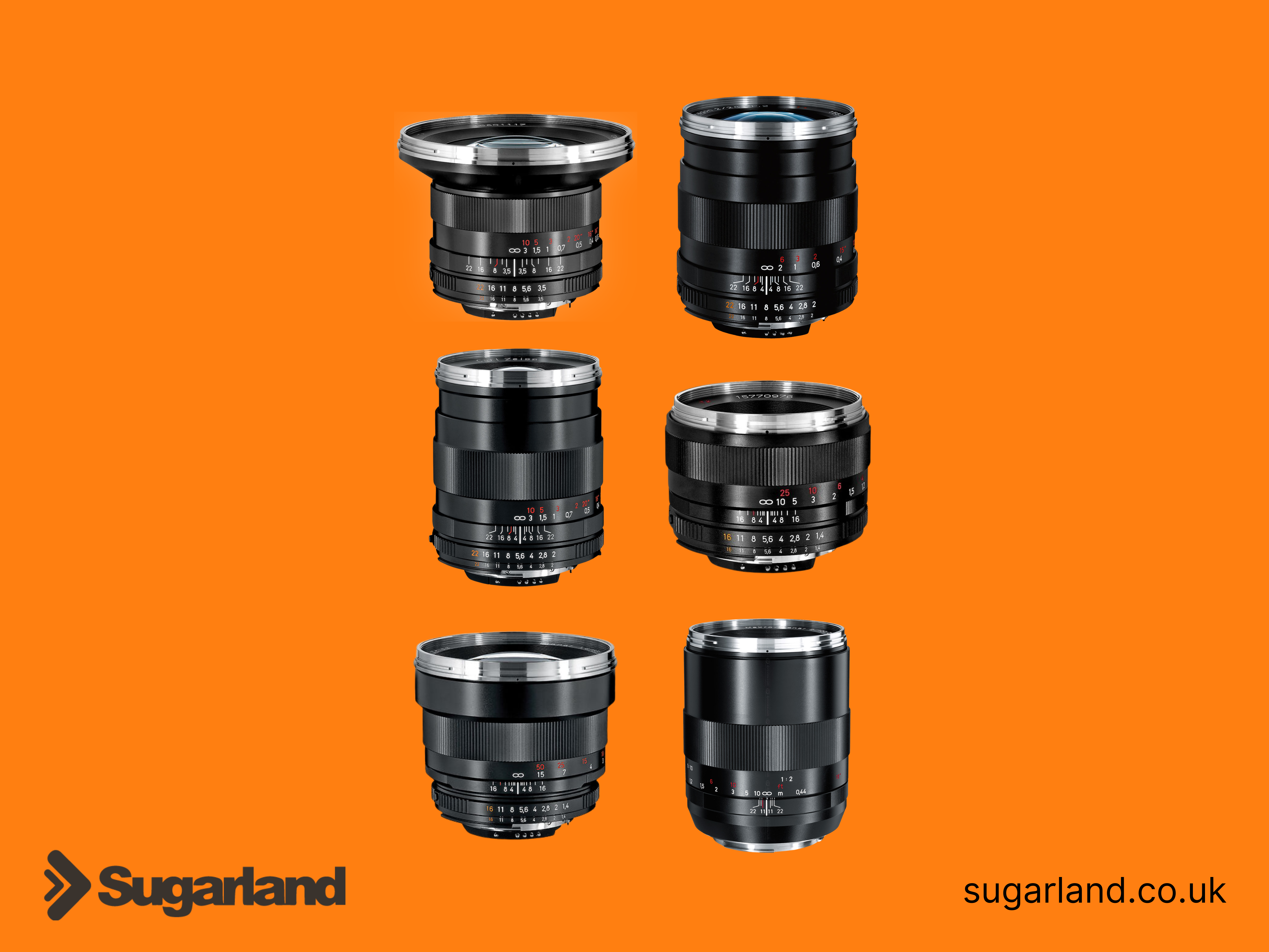 Zeiss zf distagon/planar prime lens set (18-100mm)