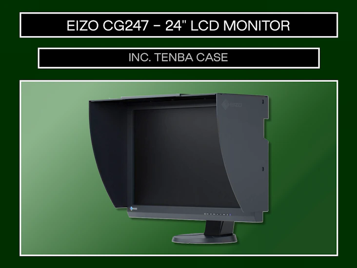 Eizo cg247 - 24" self calibrating lcd photography monitor / tenba case