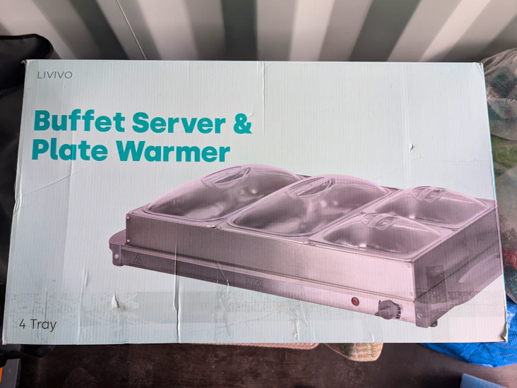 Buffet server and plate warmer