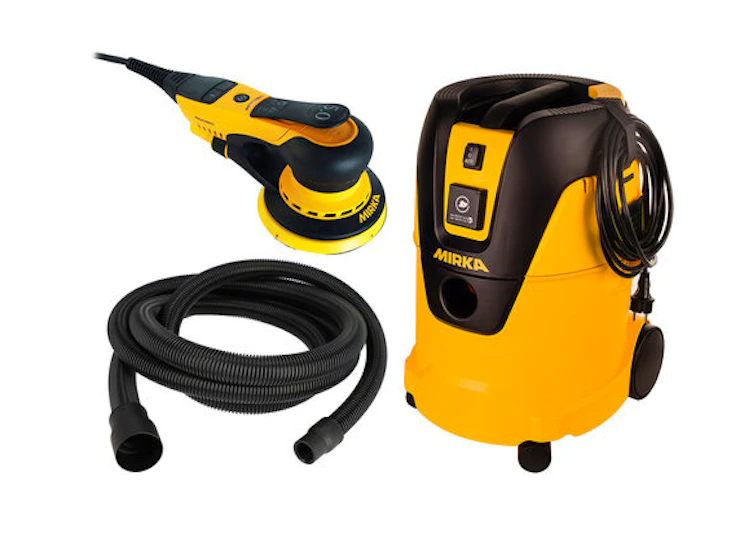 Komplett kit med allt man behöver för dammfri slipning