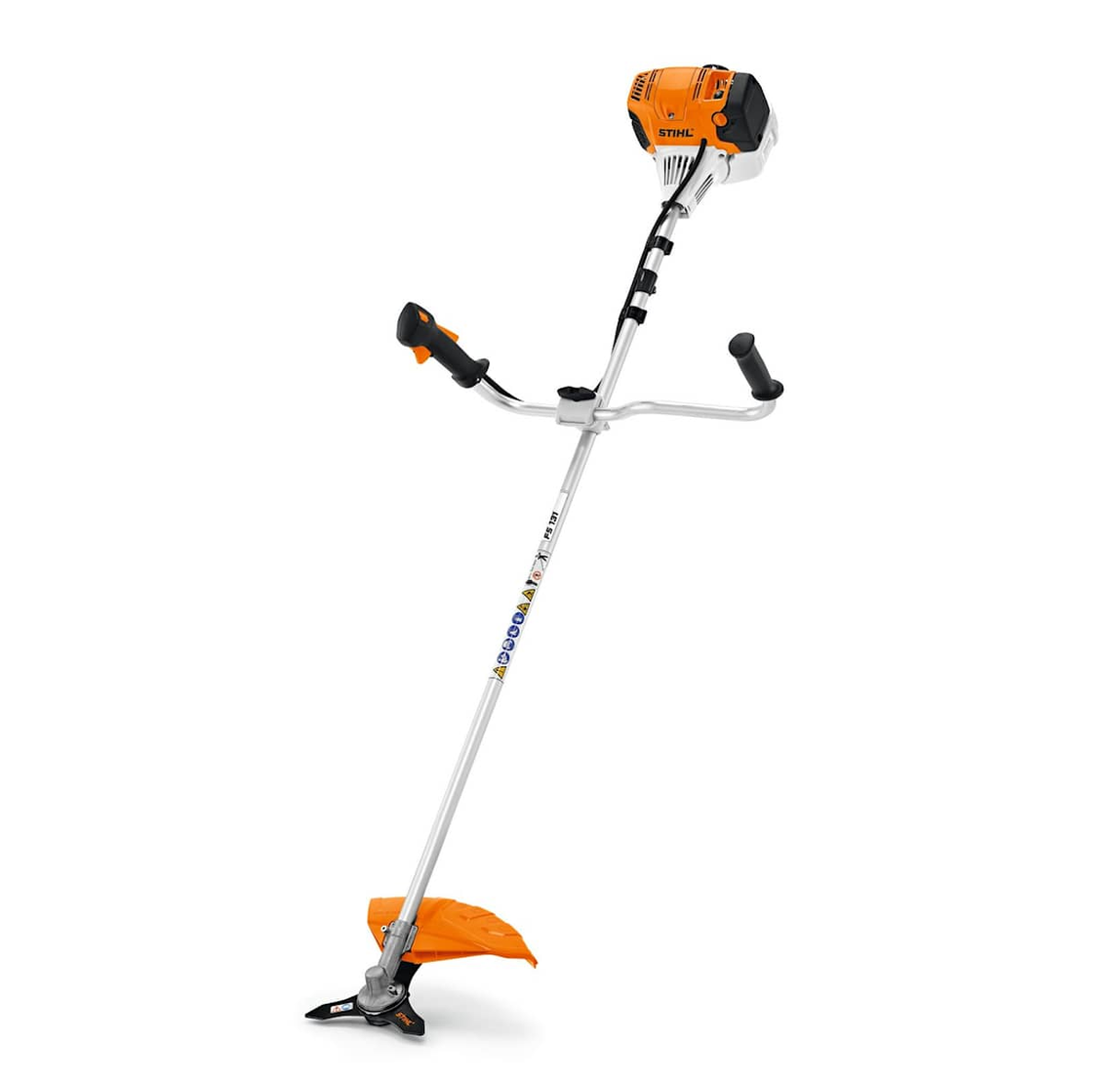 Kraftig stihl fs 131 ryddesag med krattkniv
