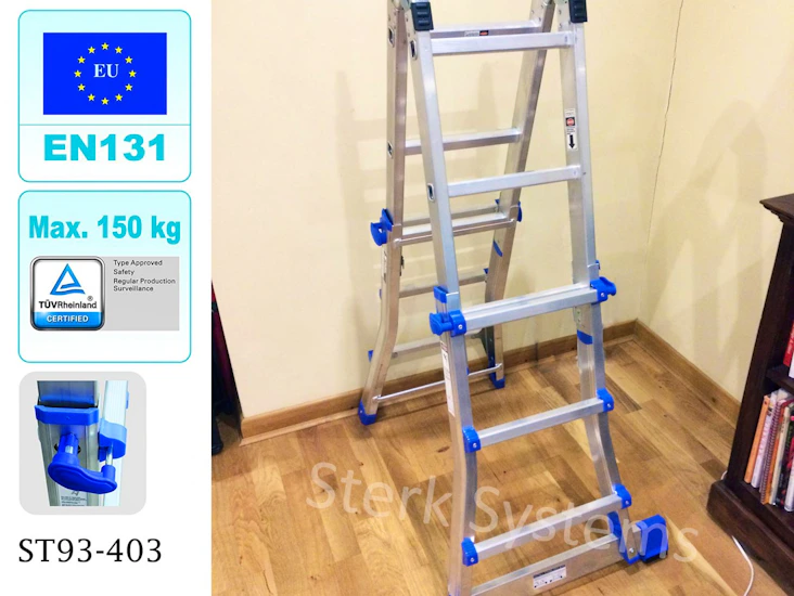 Sterk systems telescopic combination step ladders