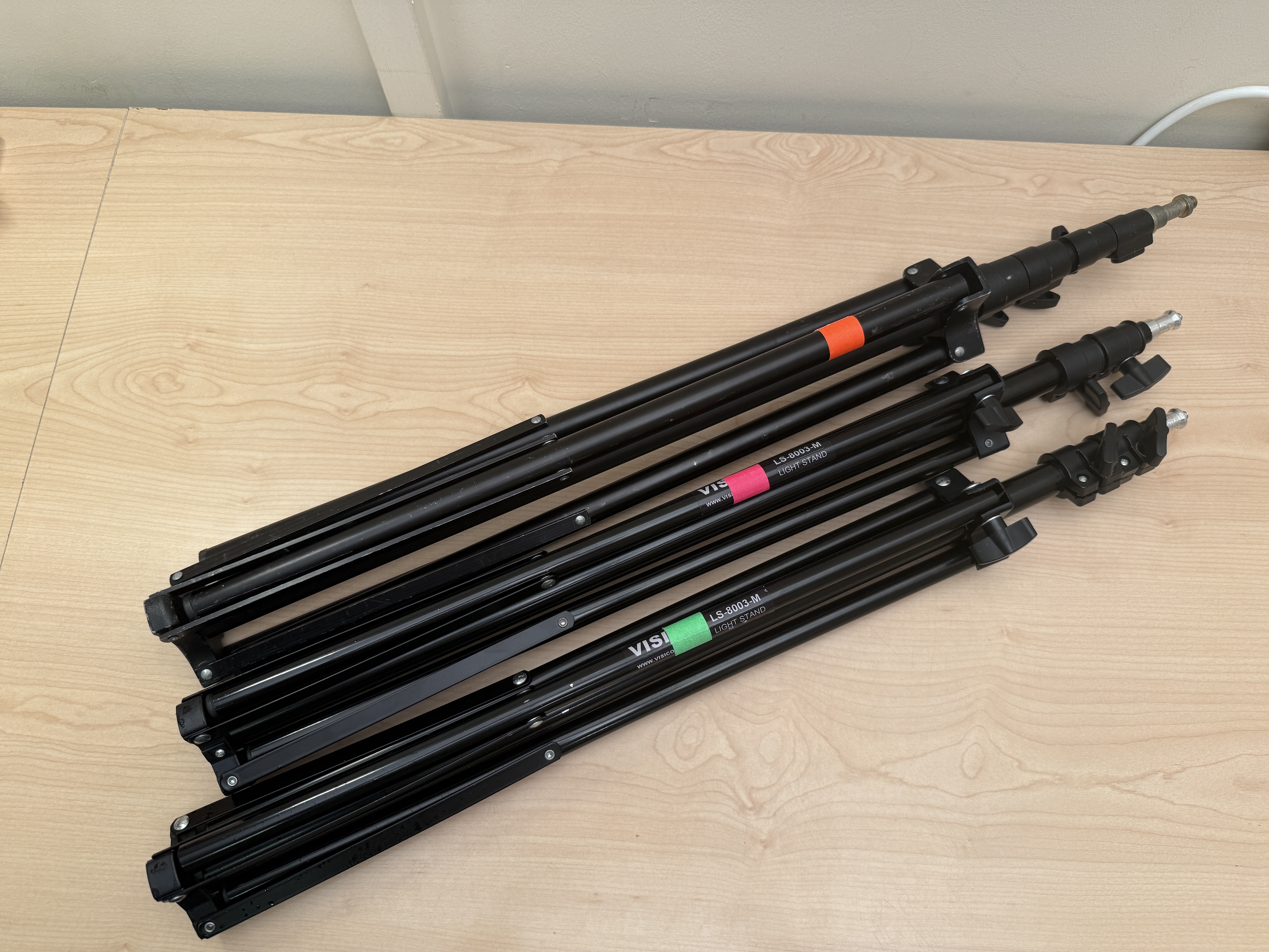 Set of 3 light stands