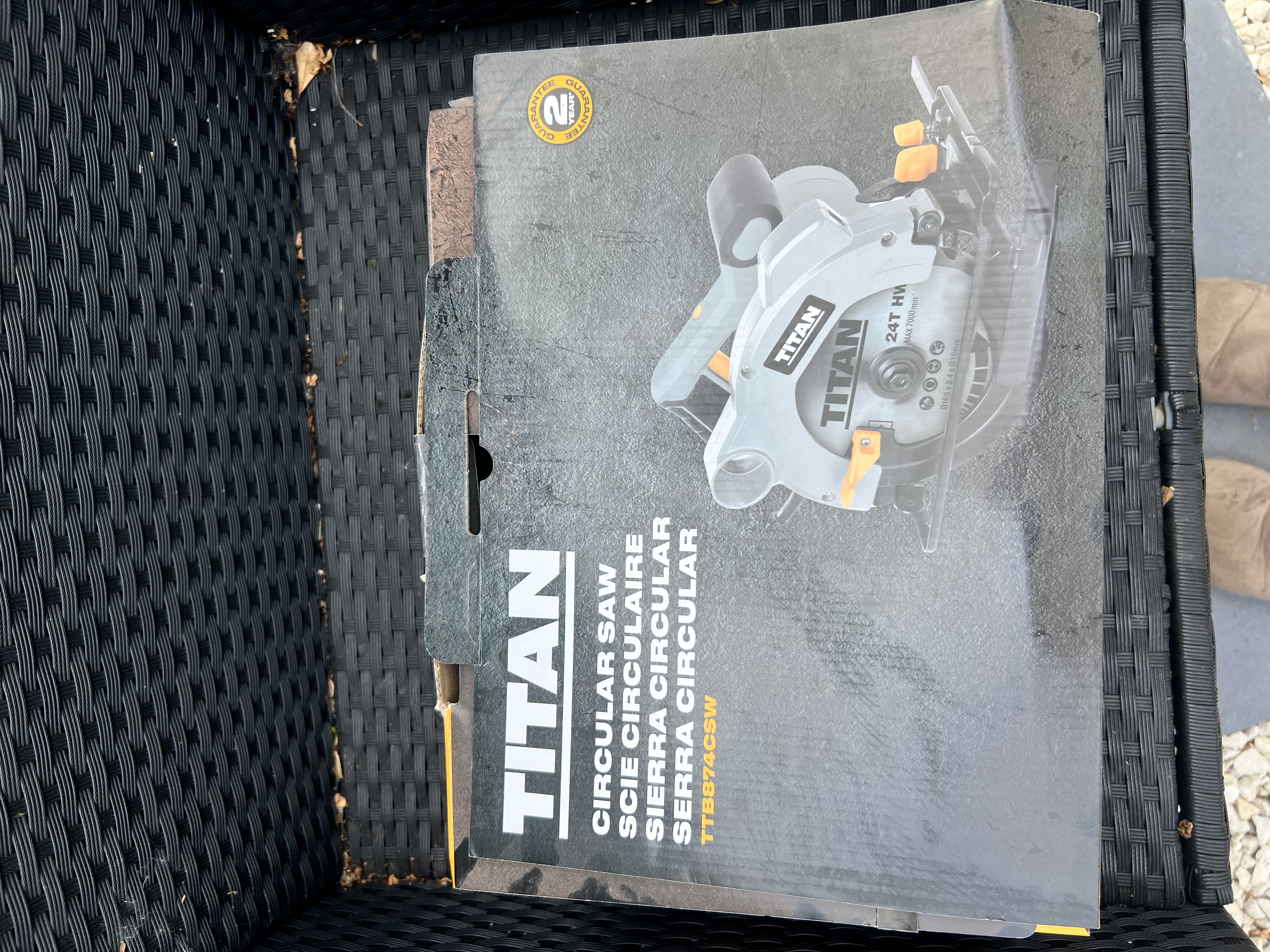 Titan electric circular saw 1200w 165mm