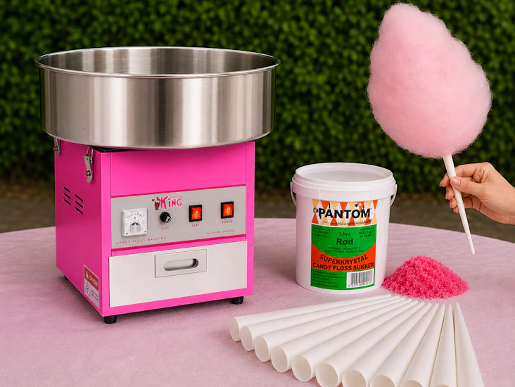 Leje af candyflossmaskine
