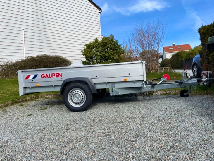 Gaupen tilhenger m.tipp og bremser