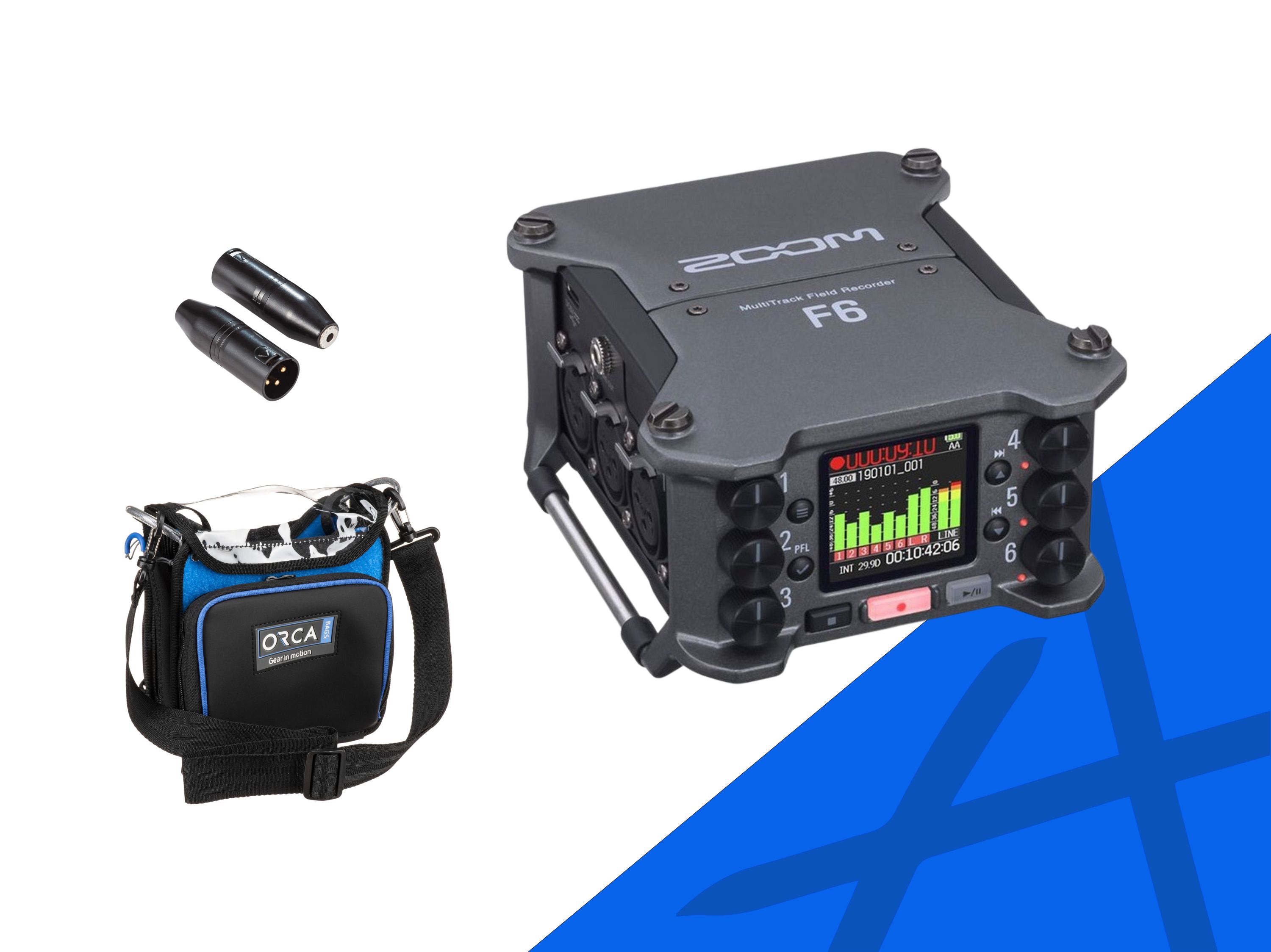 Zoom f6 multitrack field recorder