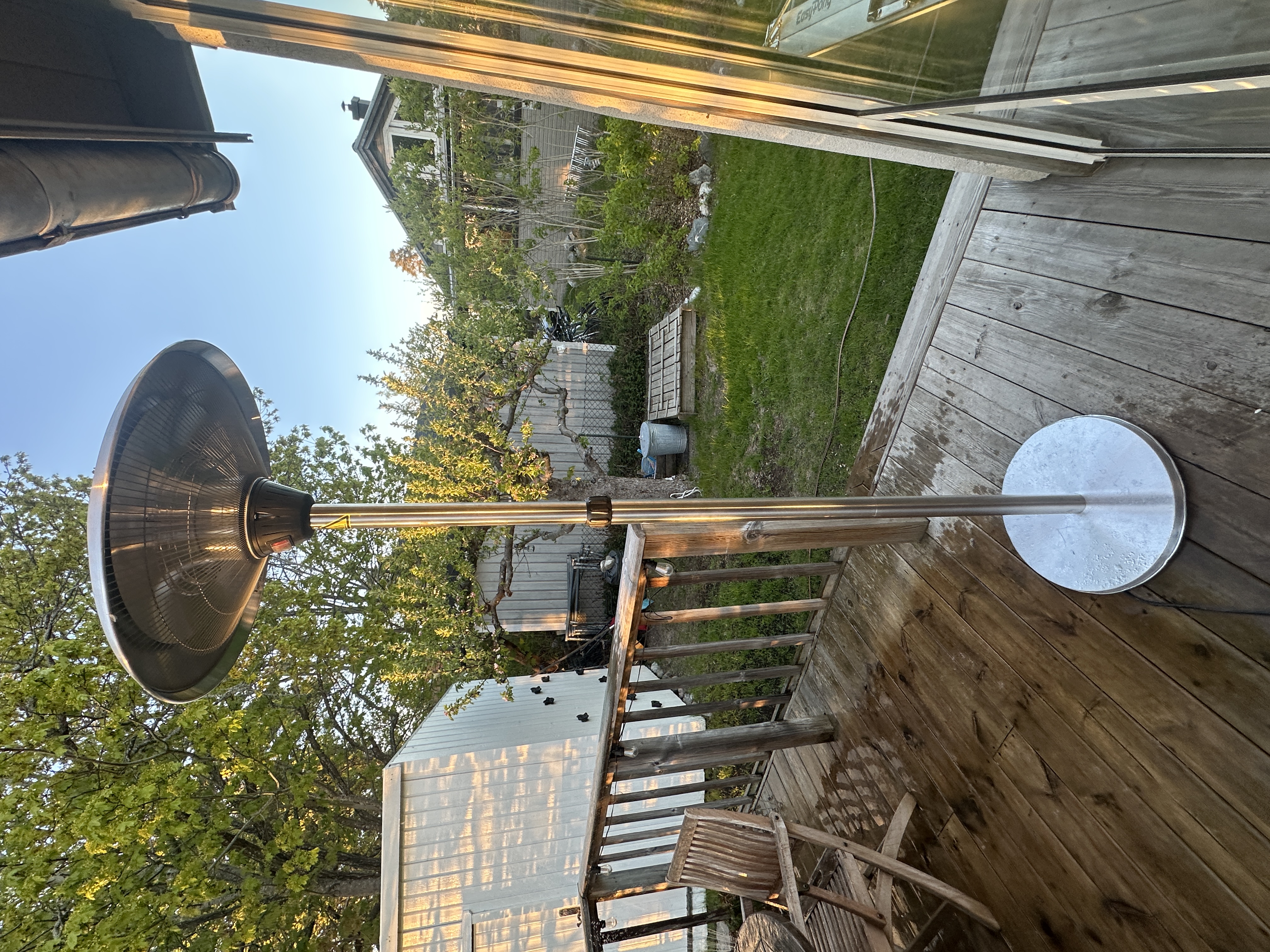 Terassvärmare elektrisk - 165-205cm hög. 