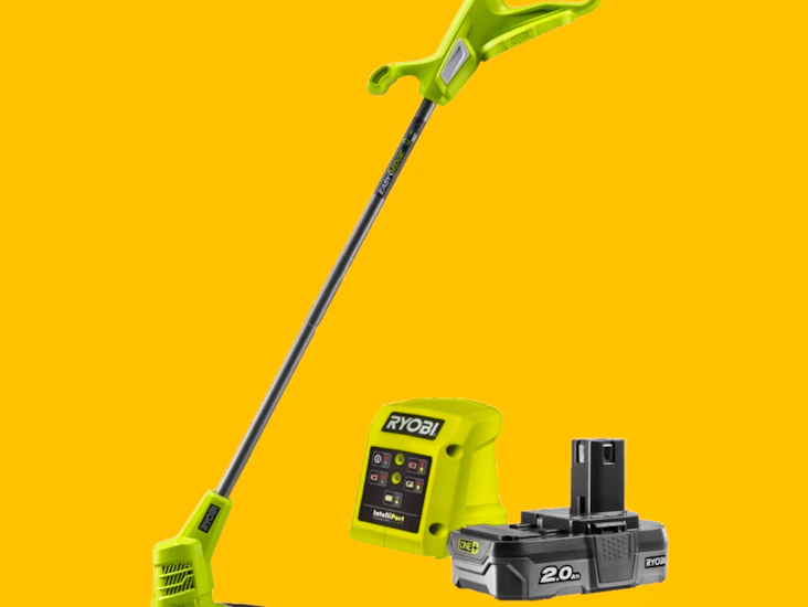 Selvbetjent overlevering - batteridrevet ryobi kantklipper