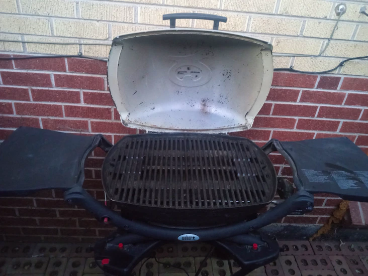 Weber q liquid propane grill with stand
