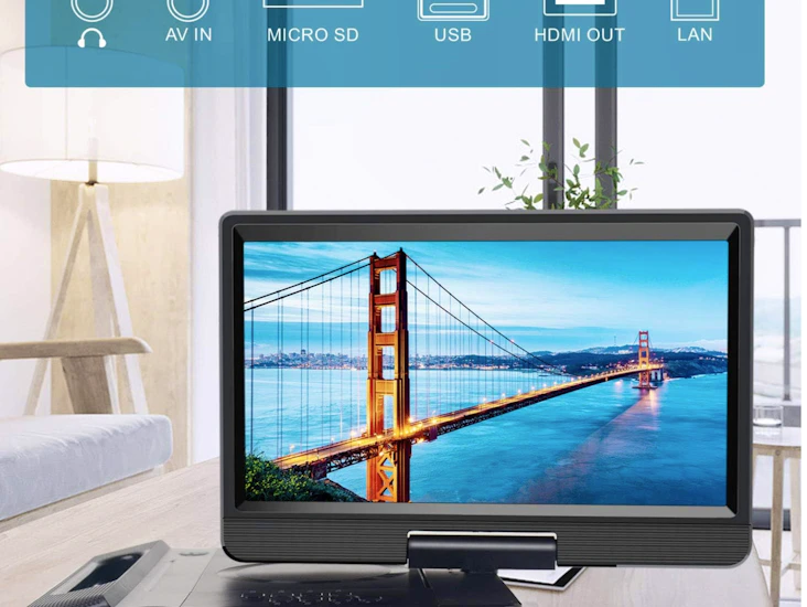 Fangor 12 inch portable blu ray dvd player with hdmi output